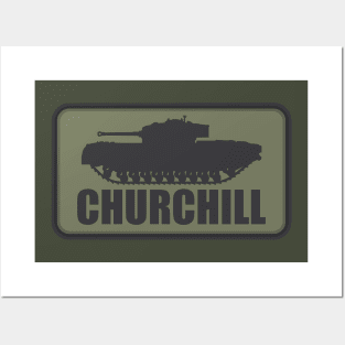 WW2 Churchill Tank Posters and Art